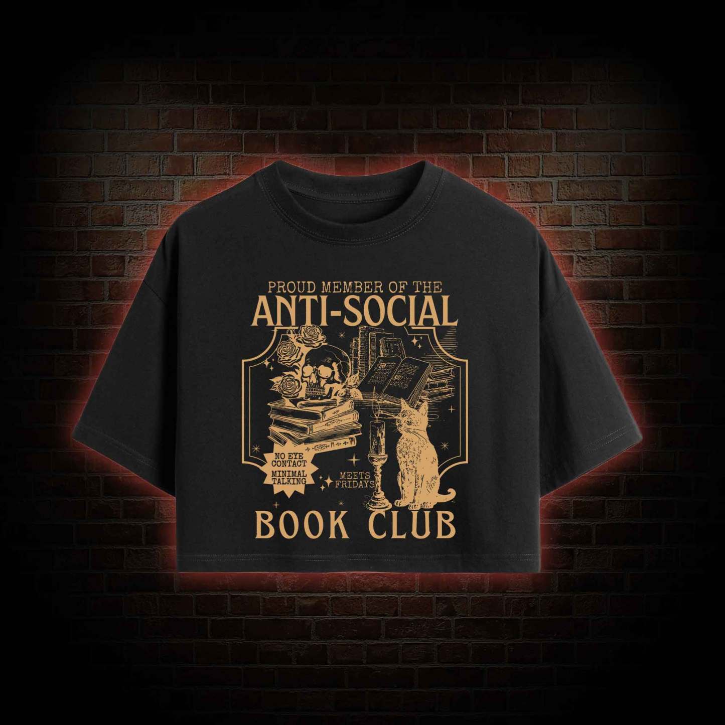 Anti-Social Book Club Crop Top