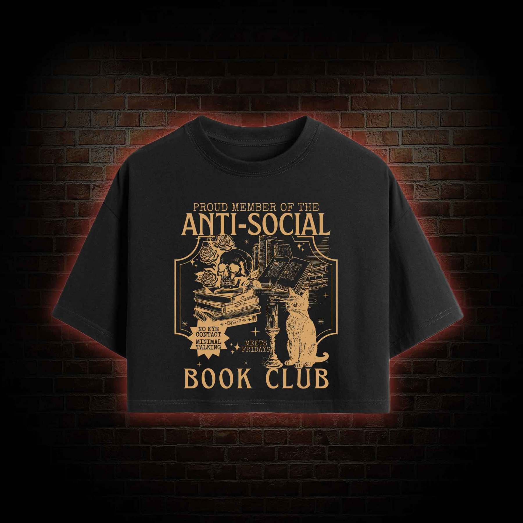 Anti-Social Book Club Crop Top