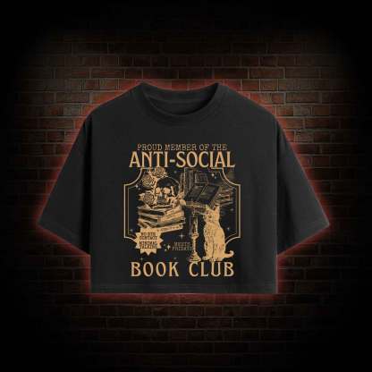 Anti-Social Book Club Crop Top