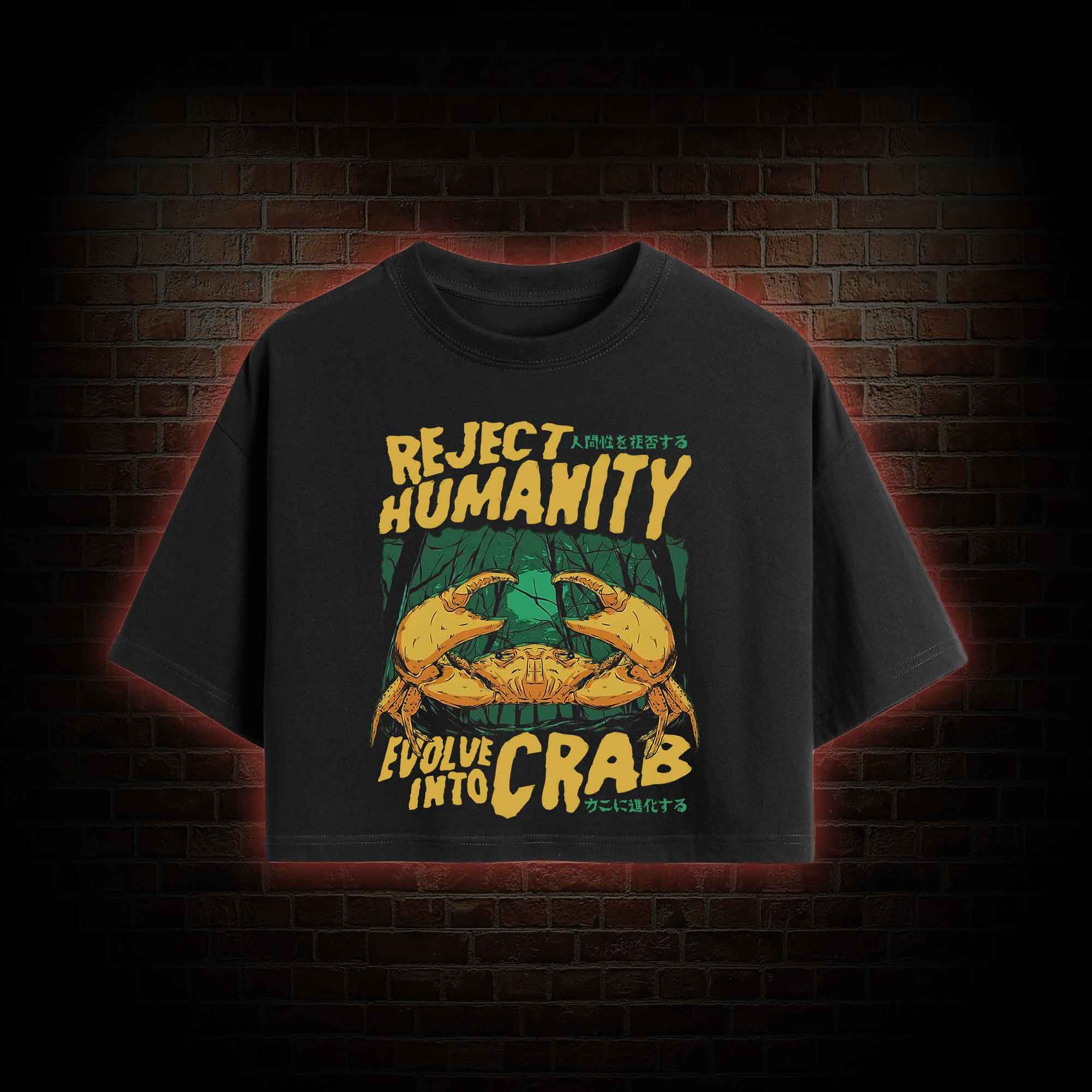 Reject Humanity Crab Crop Top