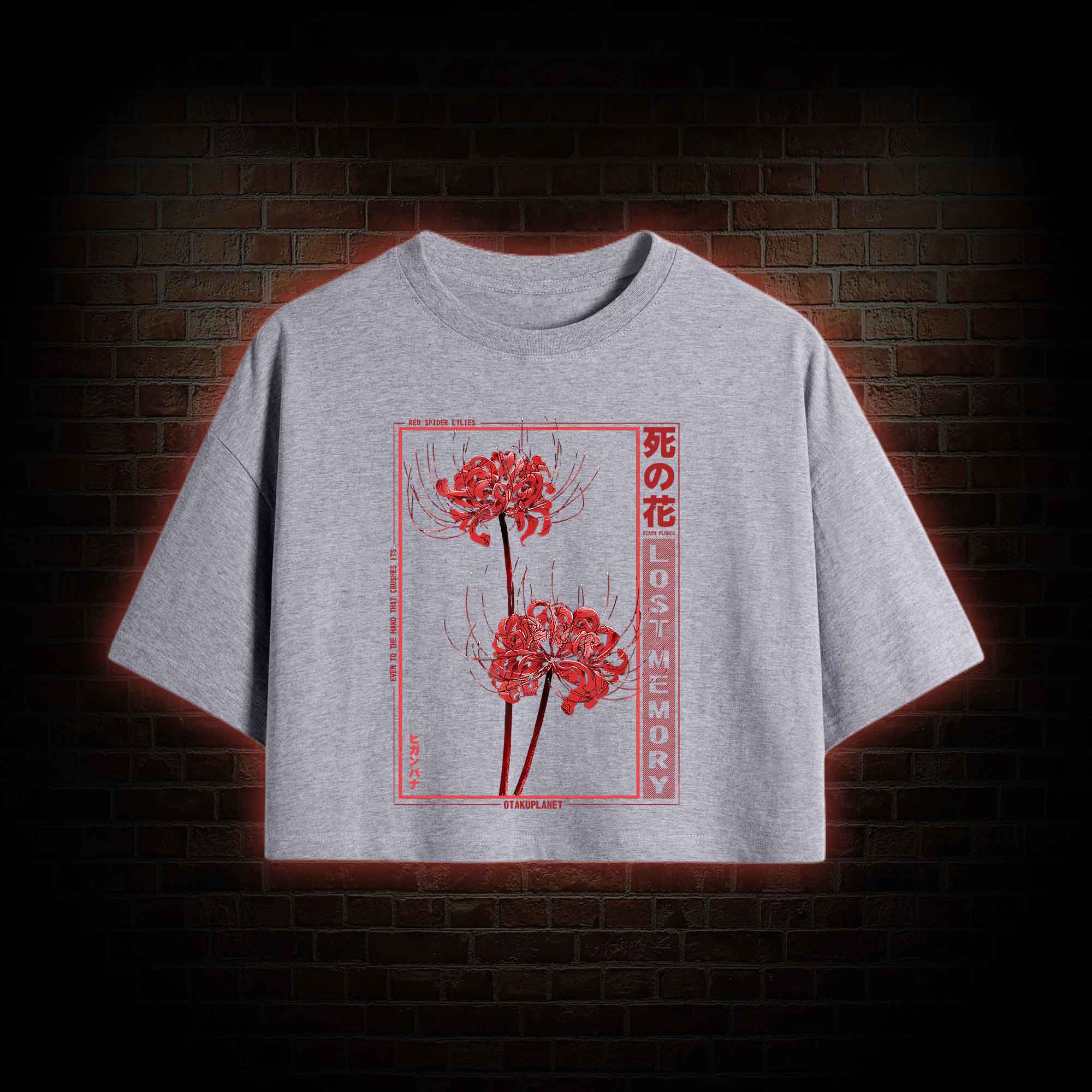 Red Spider Lily Crop Top