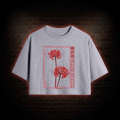 Red Spider Lily Crop Top