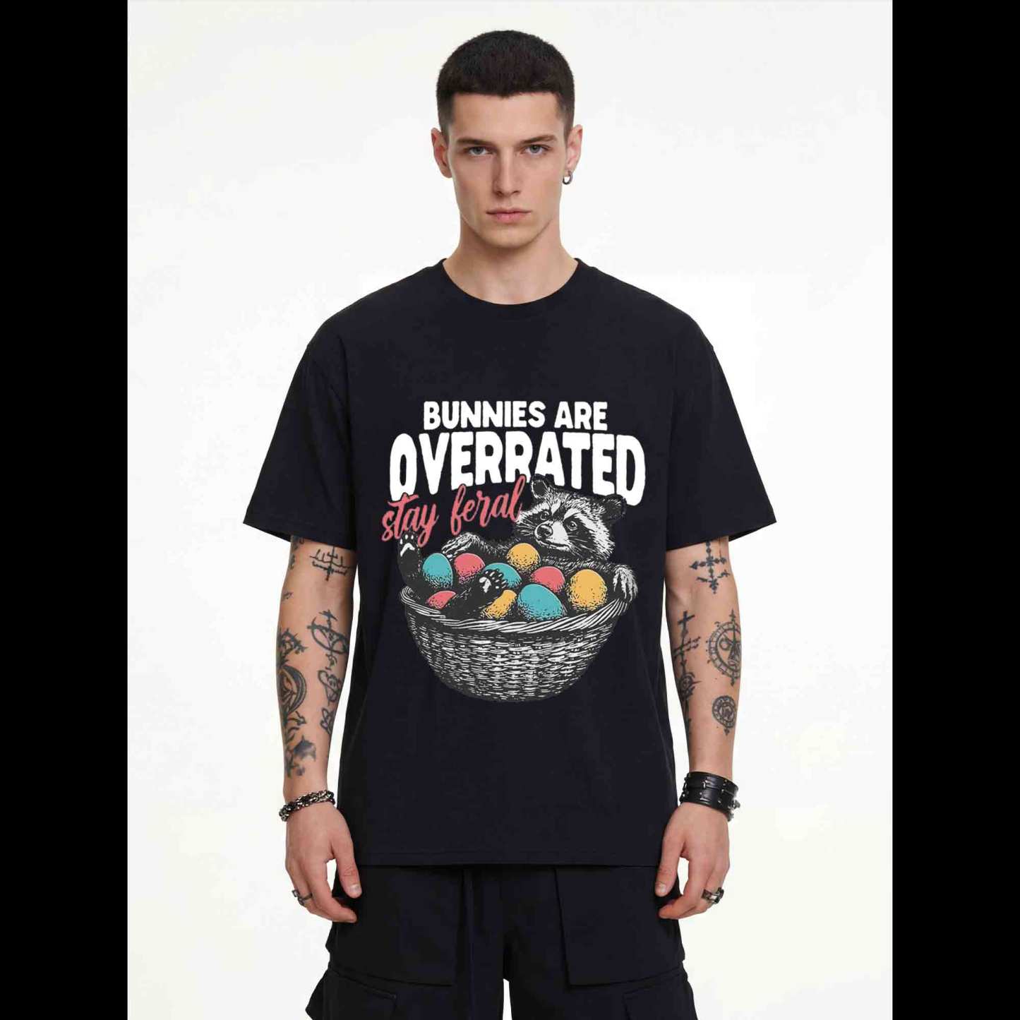 Bunnies are Overrated Stay Feral T-shirt
