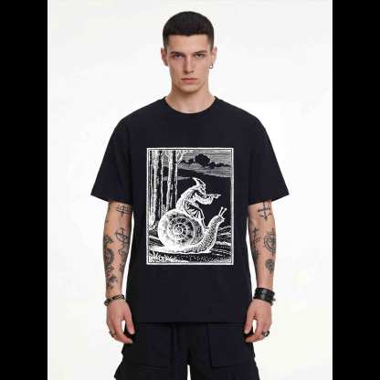 Medieval Snail Rider T-shirt