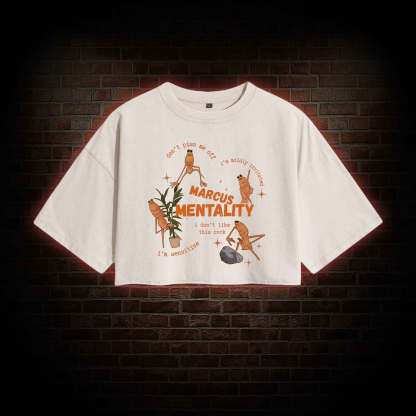 Marcus the Worm Washed Cropped T-shirts