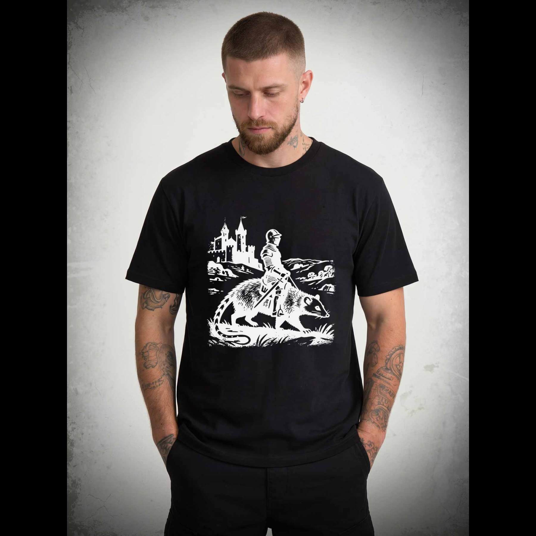 Knight Opossum T-shirt