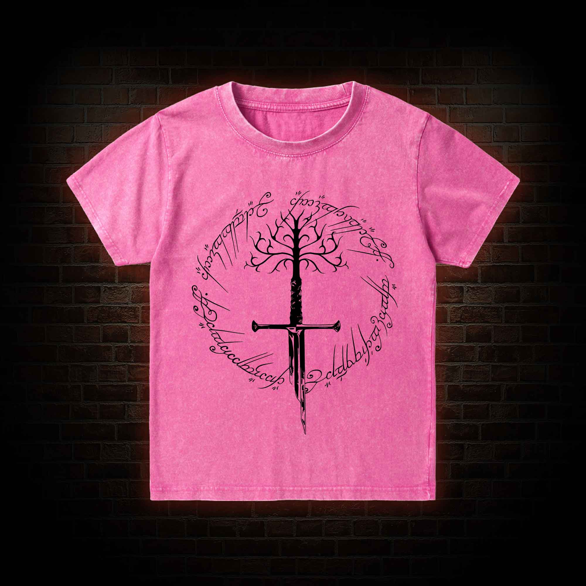 Ring Inspired  Kid Washed T-Shirt