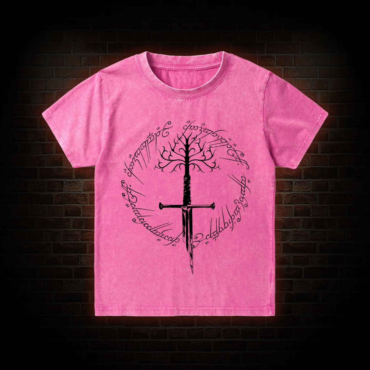 Ring Inspired  Kid Washed T-Shirt