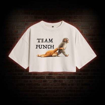 Team Punch Washed Cropped T-shirts