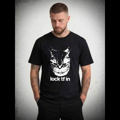 Lock TF in Cat T-shirt