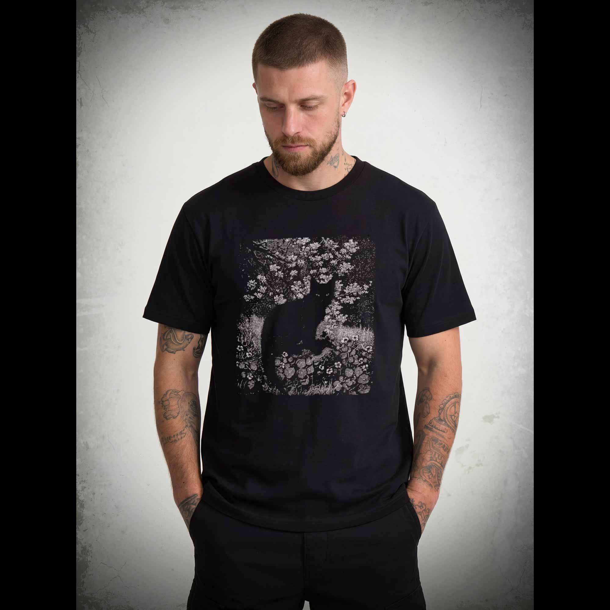 Vintage Black Cat T-shirt