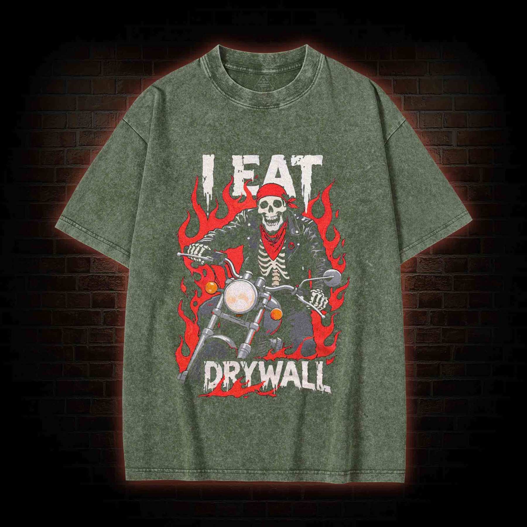 I Eat Drywall Washed T-shirt