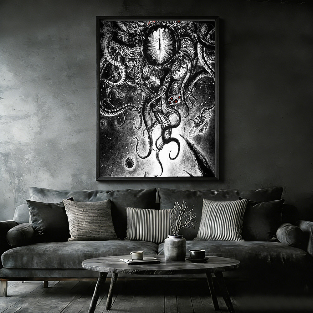 Yog-Sothoth Framed Canvas Print