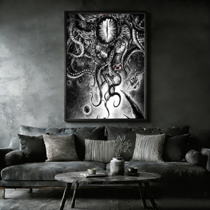 Yog-Sothoth Framed Canvas Print