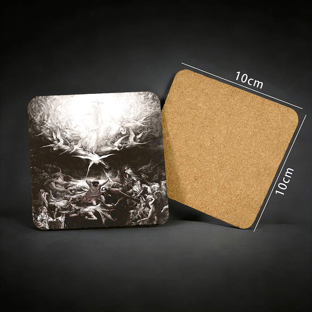 Dispel The Darkness Cork Coasters