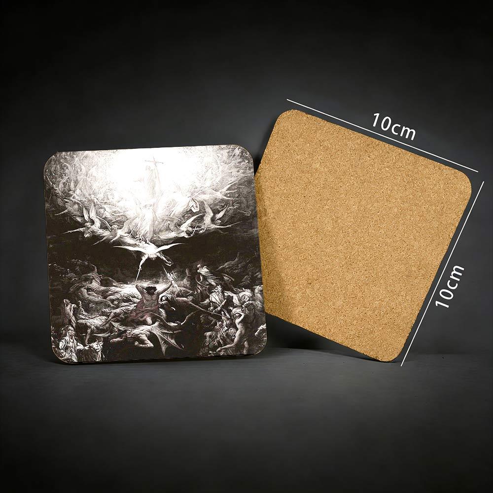 Dispel The Darkness Cork Coasters