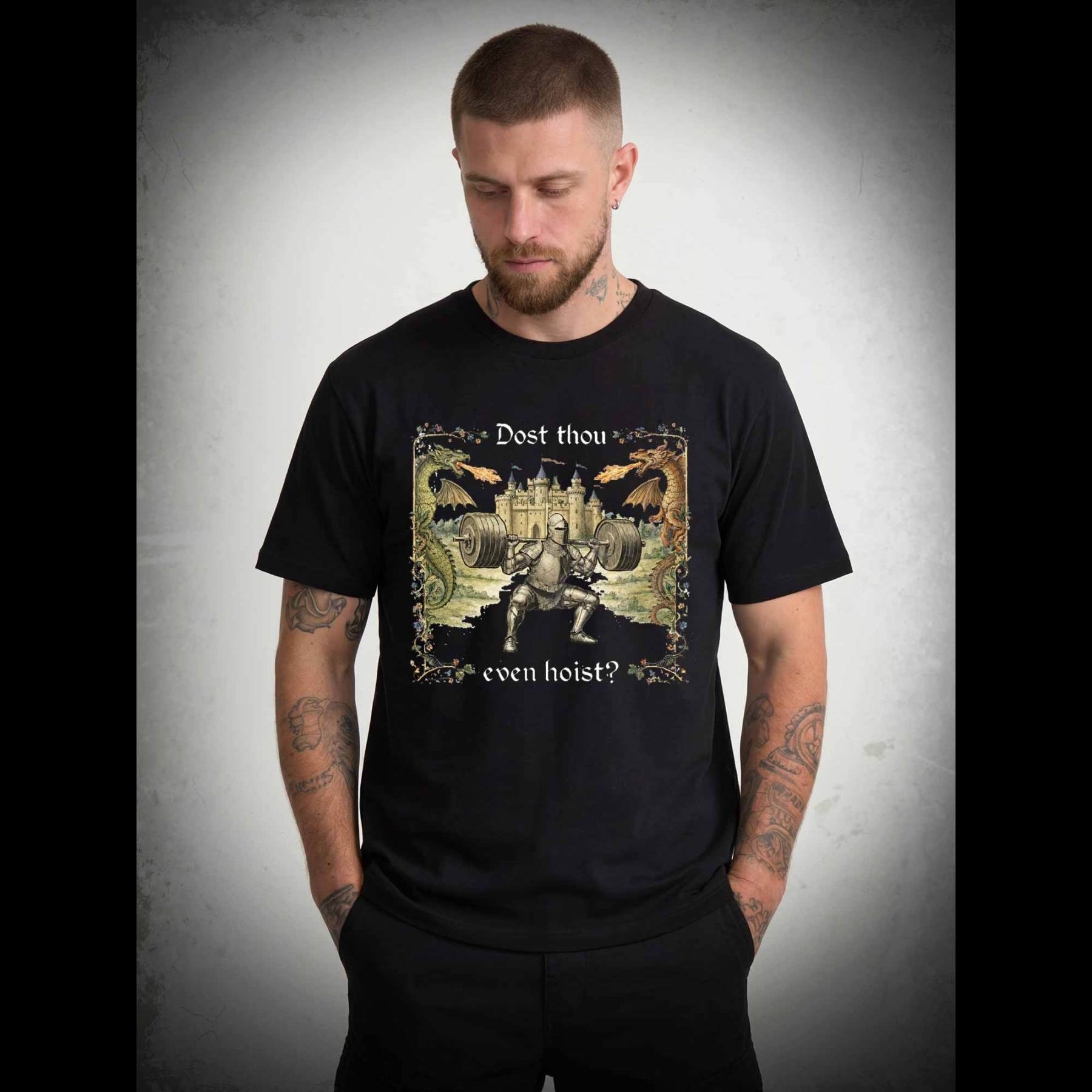 Dost Thou Even Hoist Medieval Gym T-shirt