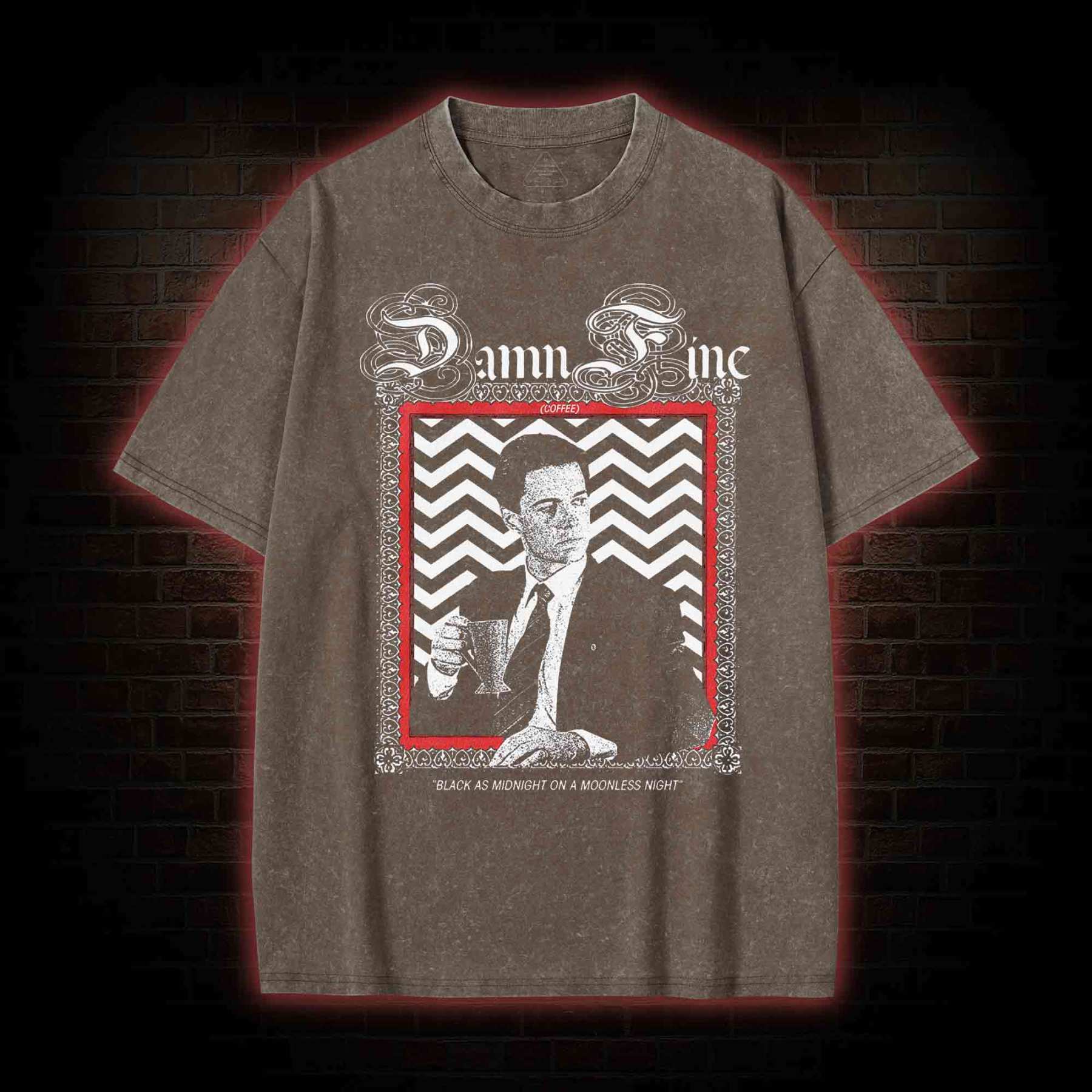 Black as Midnight on a Moonless Night Washed T-shirt