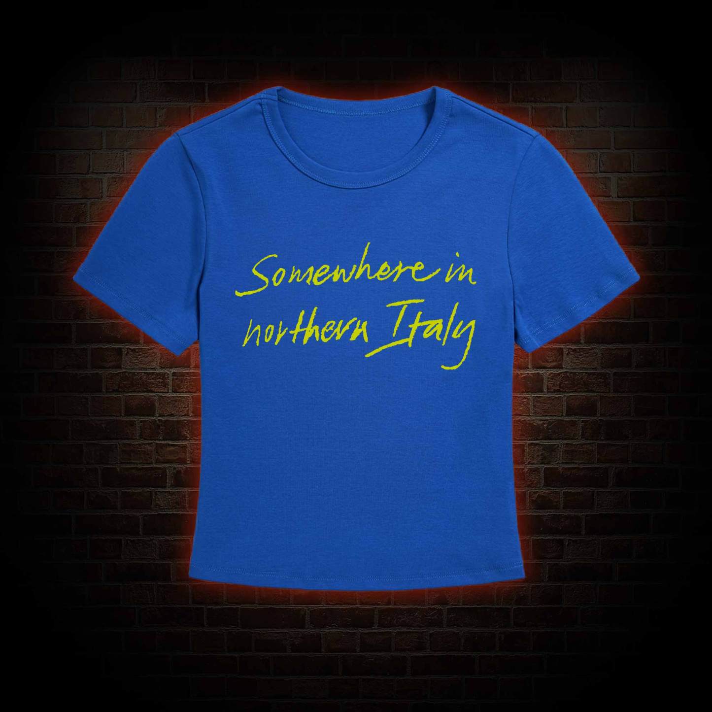 Somewhere In Northern Italy Slim Fit T-Shirt