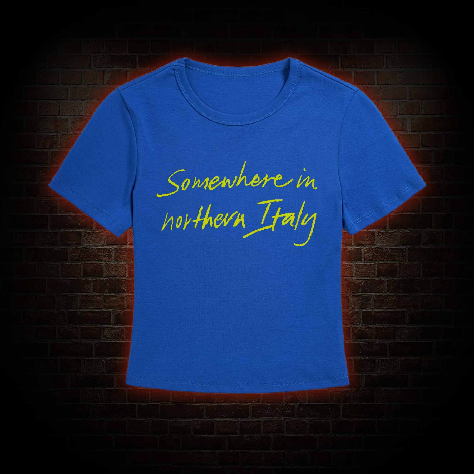 Somewhere In Northern Italy Slim Fit T-Shirt