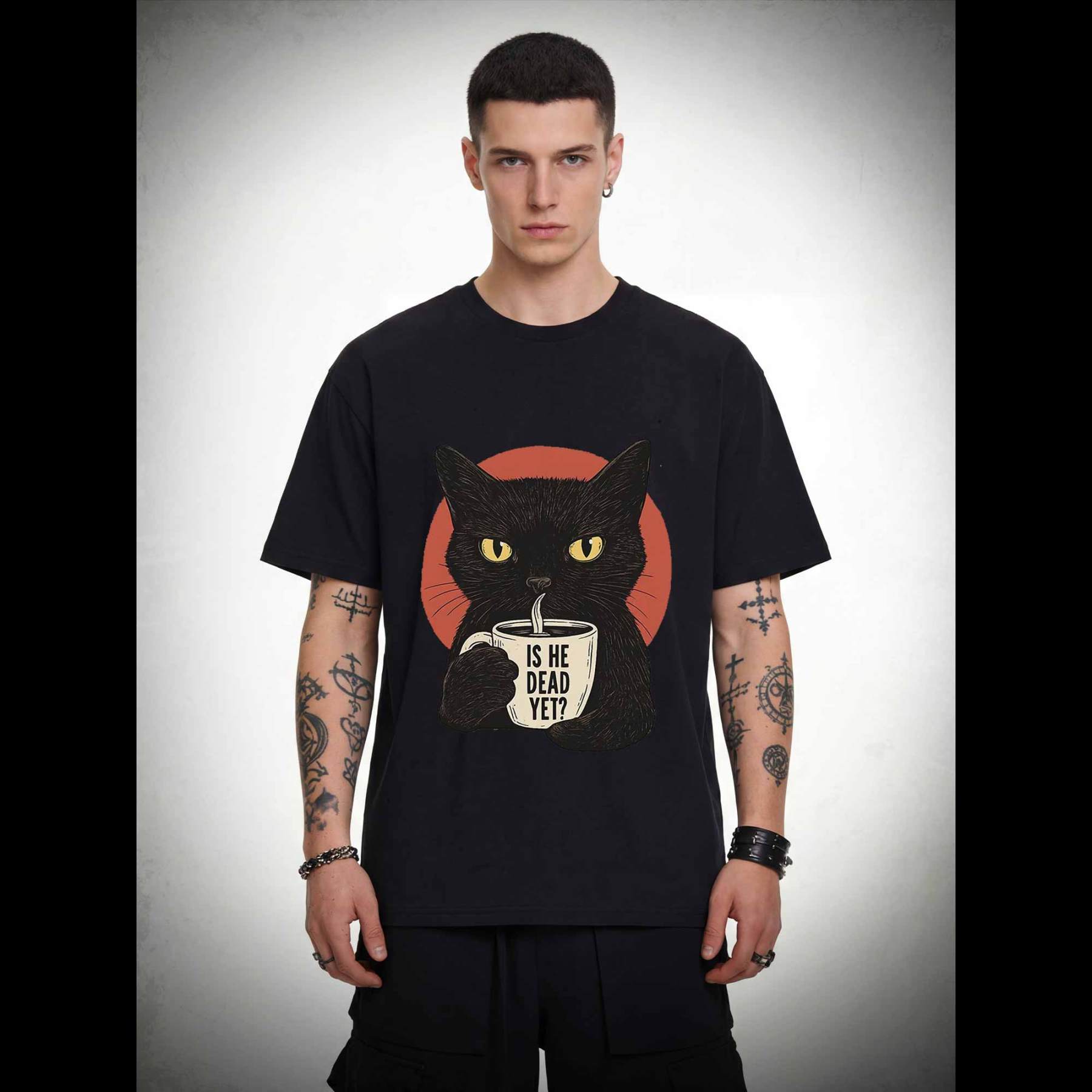 Is He Dead Yet Cat T-shirt