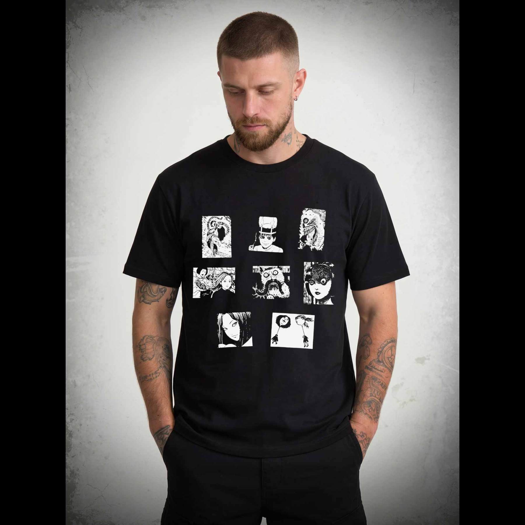 Retro Horror Manga T-shirt