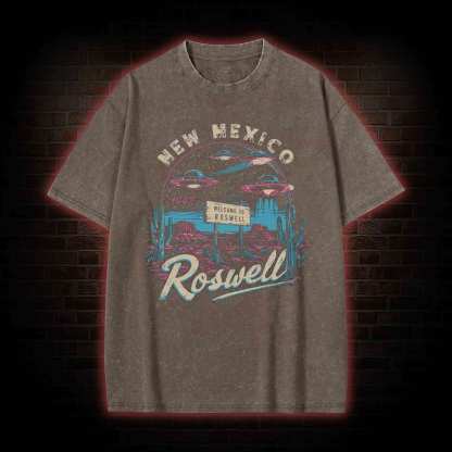 Roswell New Mexico Washed T-shirt