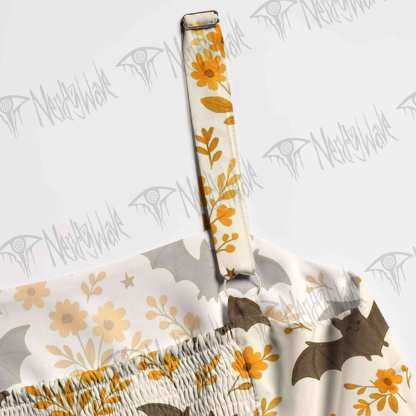 Batty Botanical Wide Straps Maxi Dress