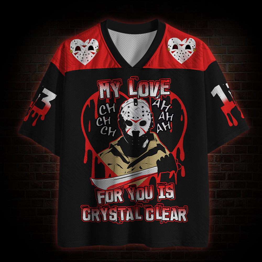 My Love for You is Crystal Clear Mesh Jersey