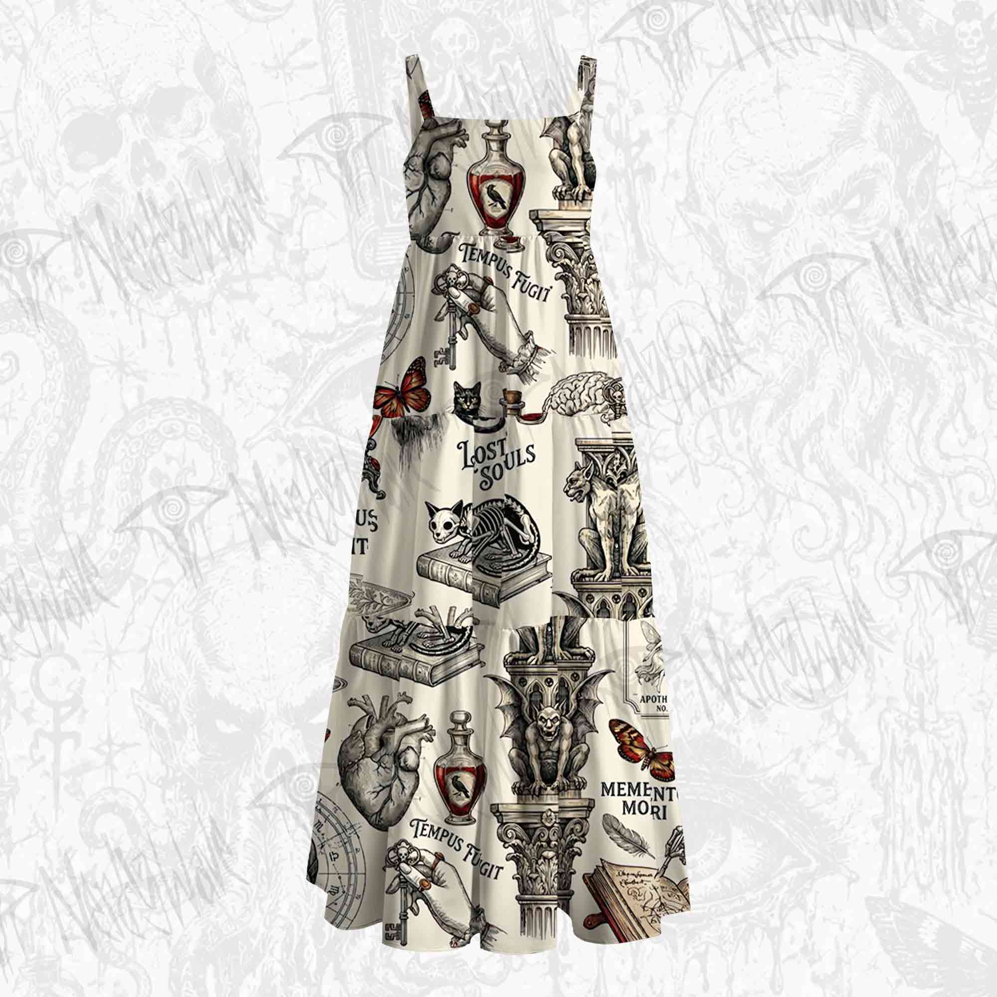 Lost Souls Wide Straps Maxi Dress