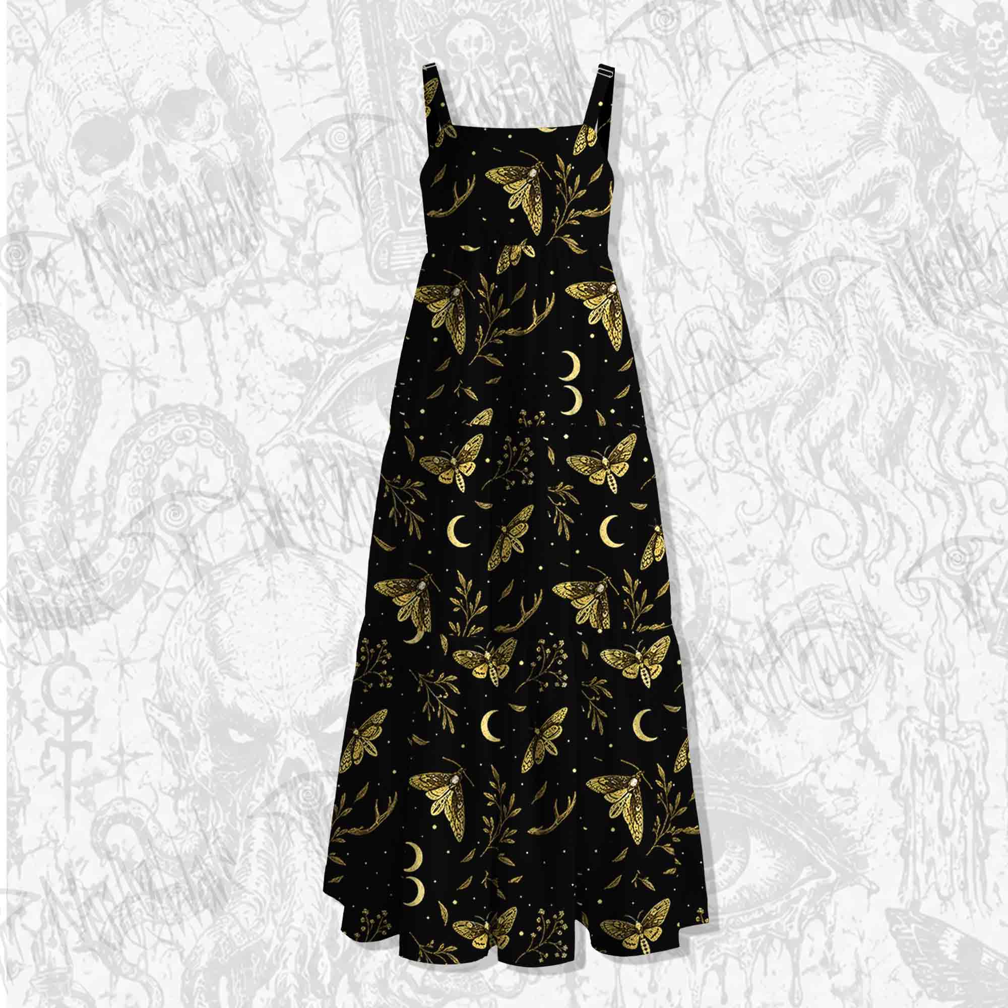 Moth Manor Wide Straps Maxi Dress