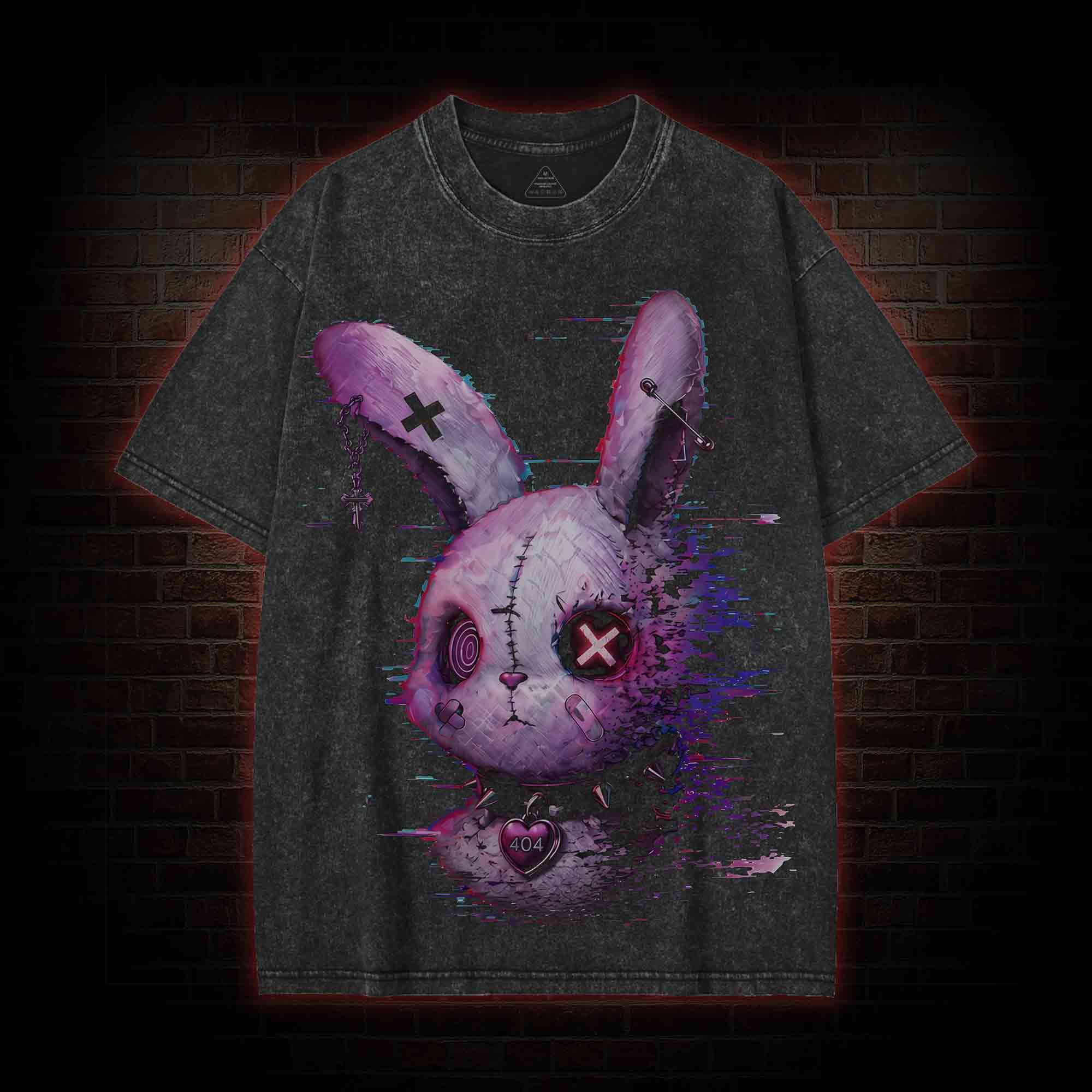 Error 404 Streetwear Washed T-shirt