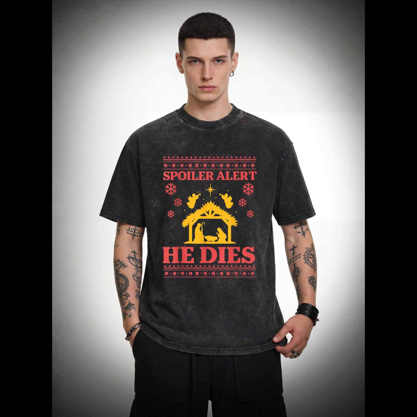 Spoiler Alert He Dies Washed T-shirt