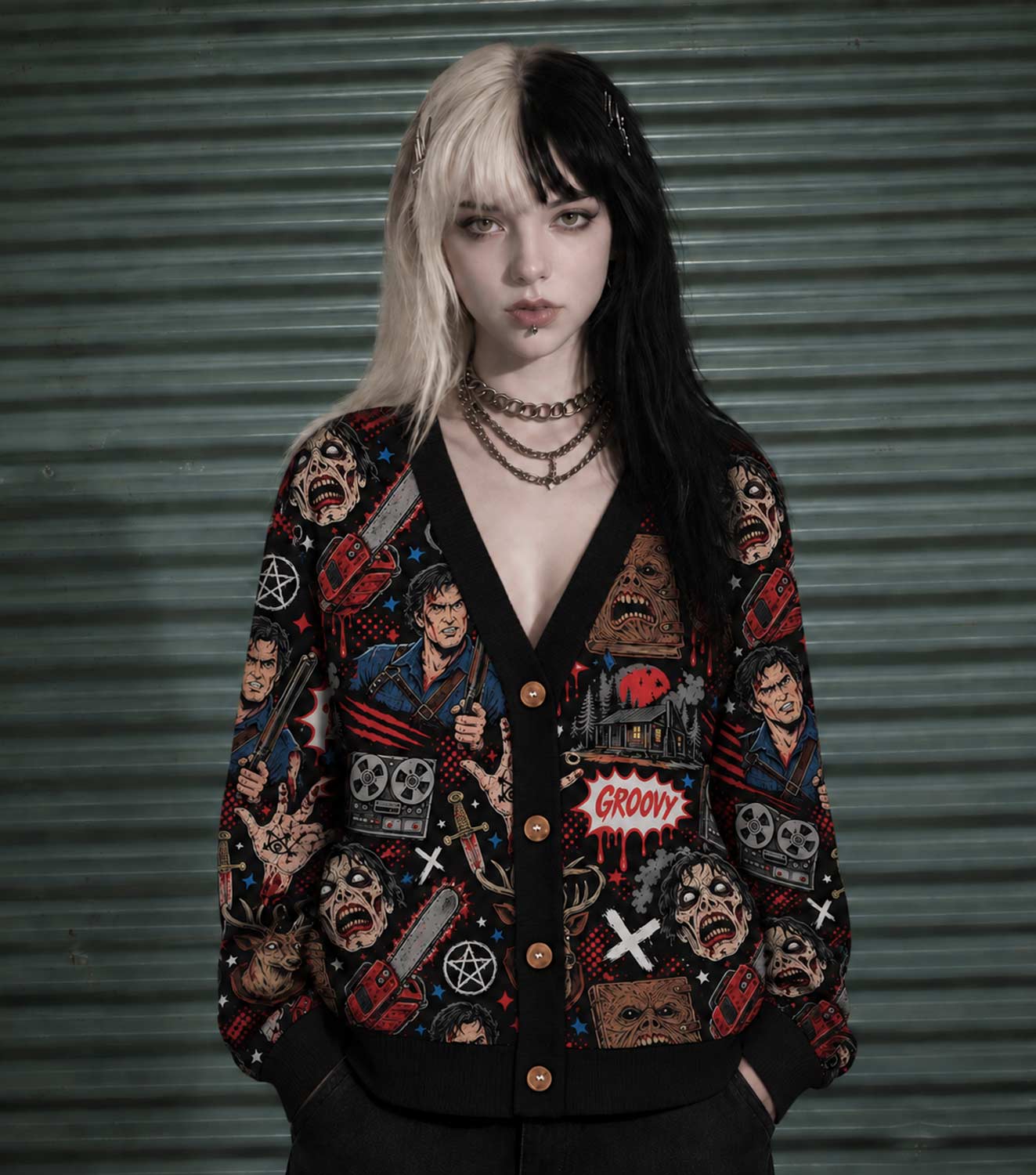 Groovy Dead Cardigan Sweater
