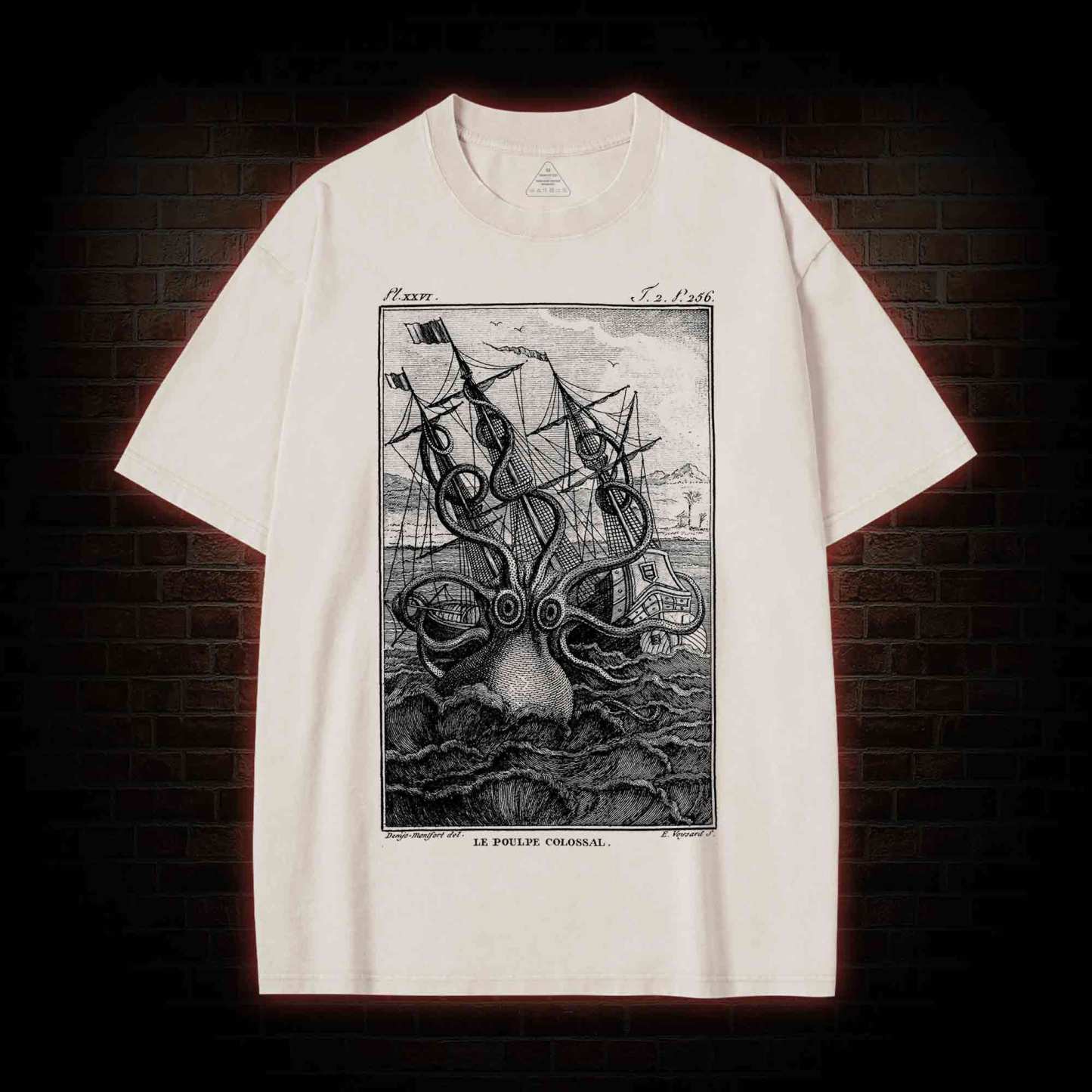 Giant Octopus Washed T-shirt
