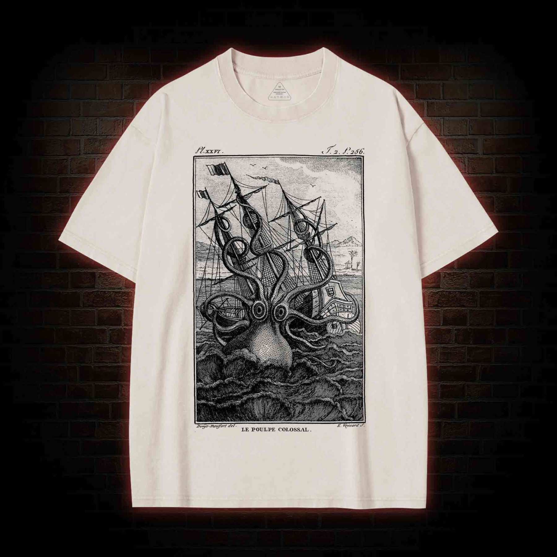 Giant Octopus Washed T-shirt