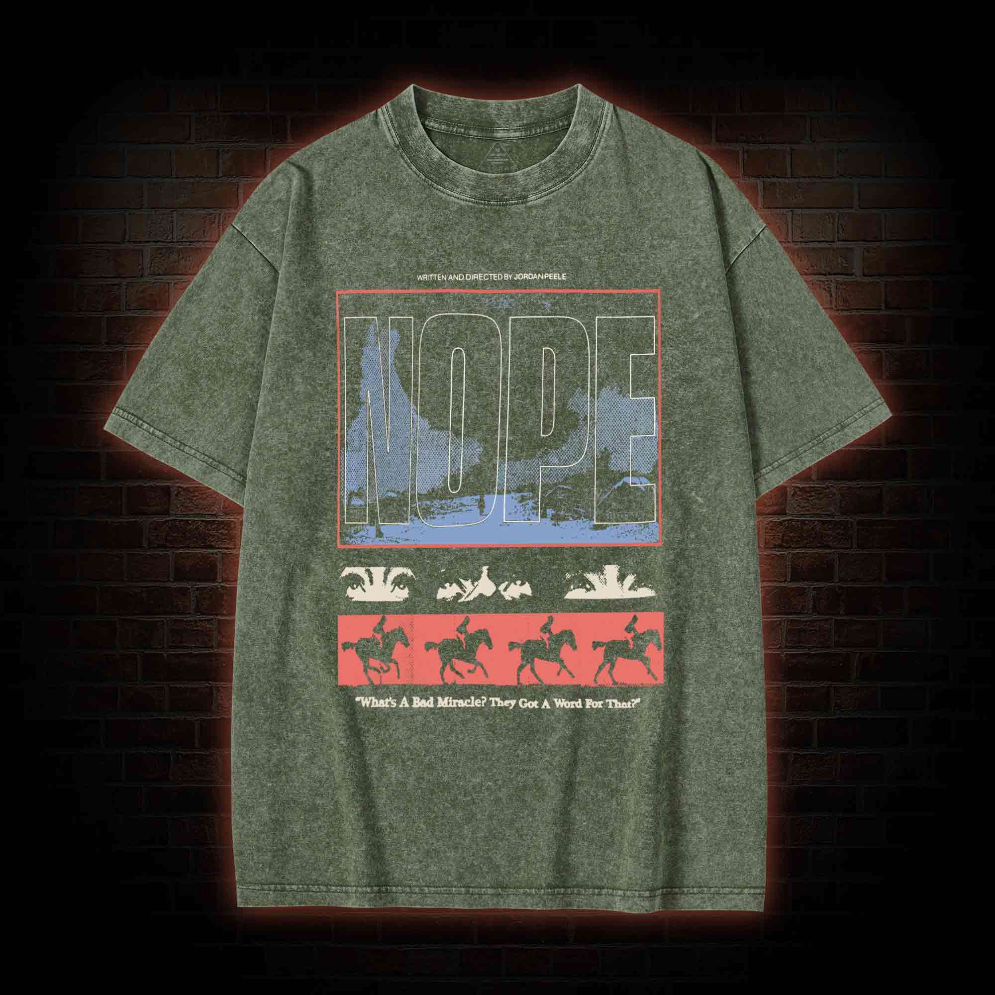 Standing Blue Shoes Washed T-shirt