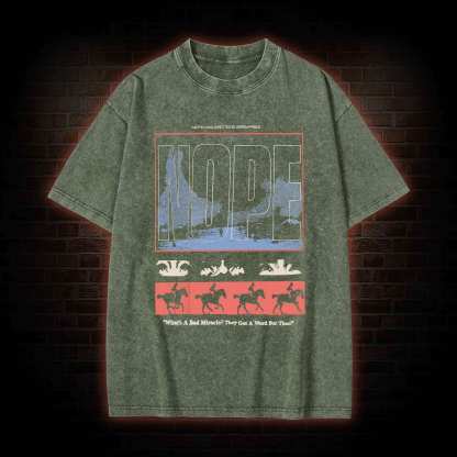 Standing Blue Shoes Washed T-shirt