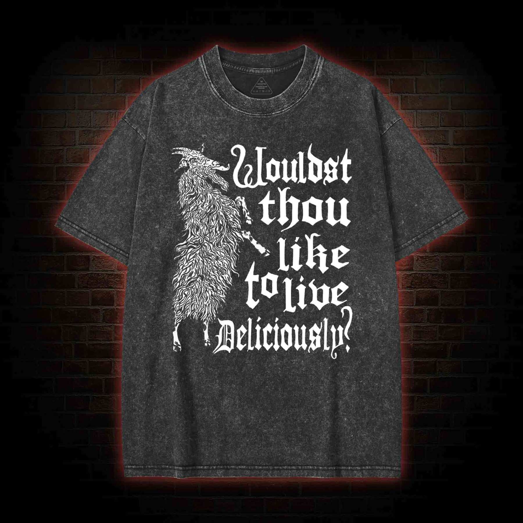 Live Deliciously Black Phillip T-shirt