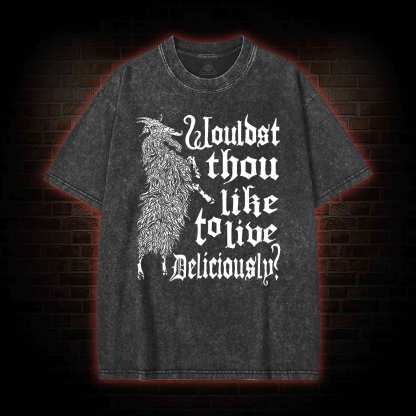 Live Deliciously Black Phillip T-shirt