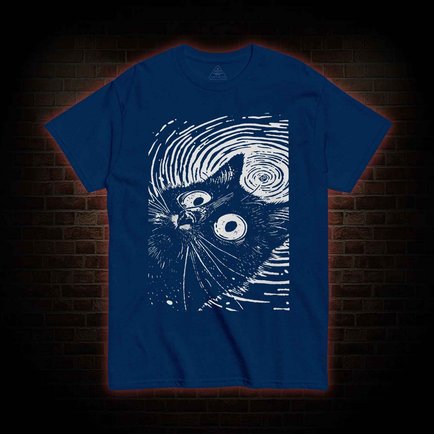 Psychedelic Weirdcore Cat T-shirt