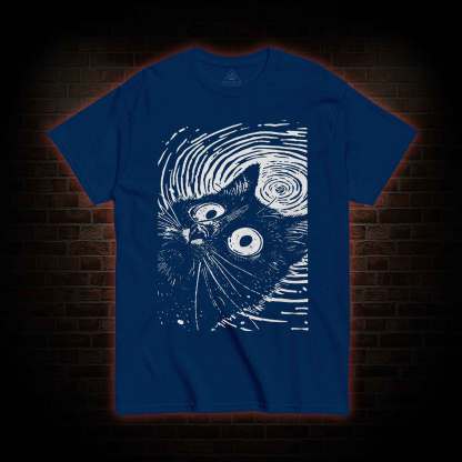 Psychedelic Weirdcore Cat T-shirt