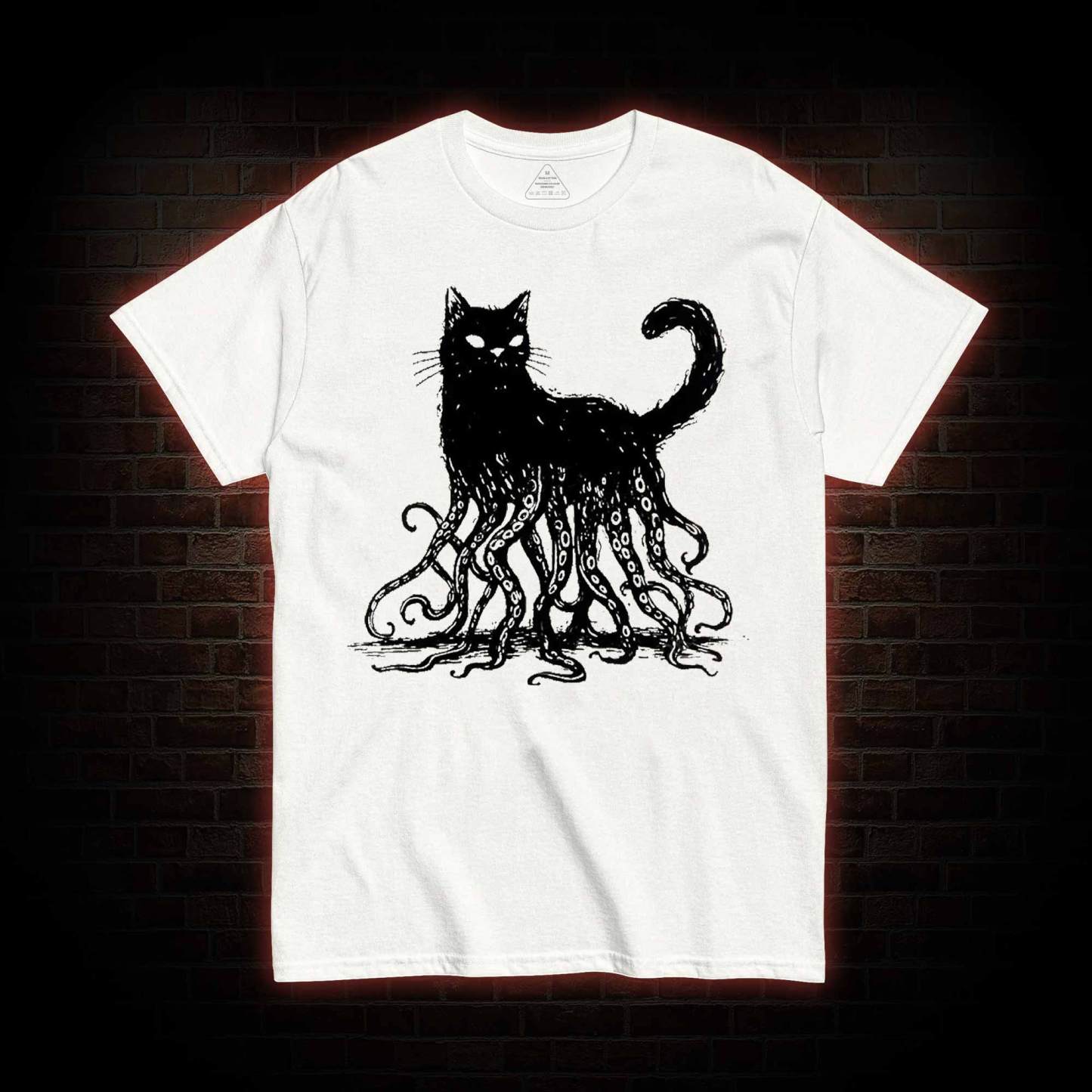 Octopus And Black Cat T-shirt