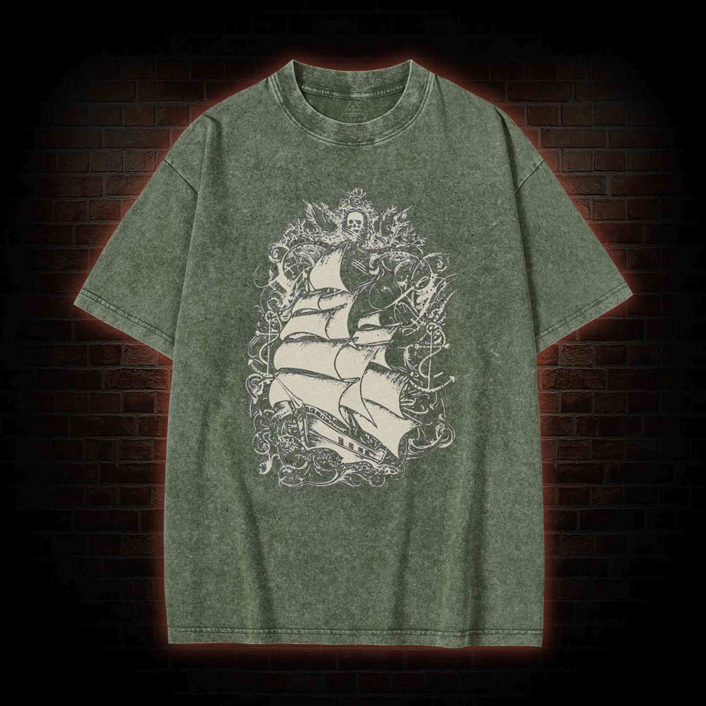 Pirate Ship Washed T-shirt