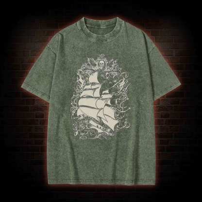 Pirate Ship Washed T-shirt