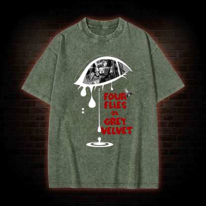 Four Flies Washed T-shirt