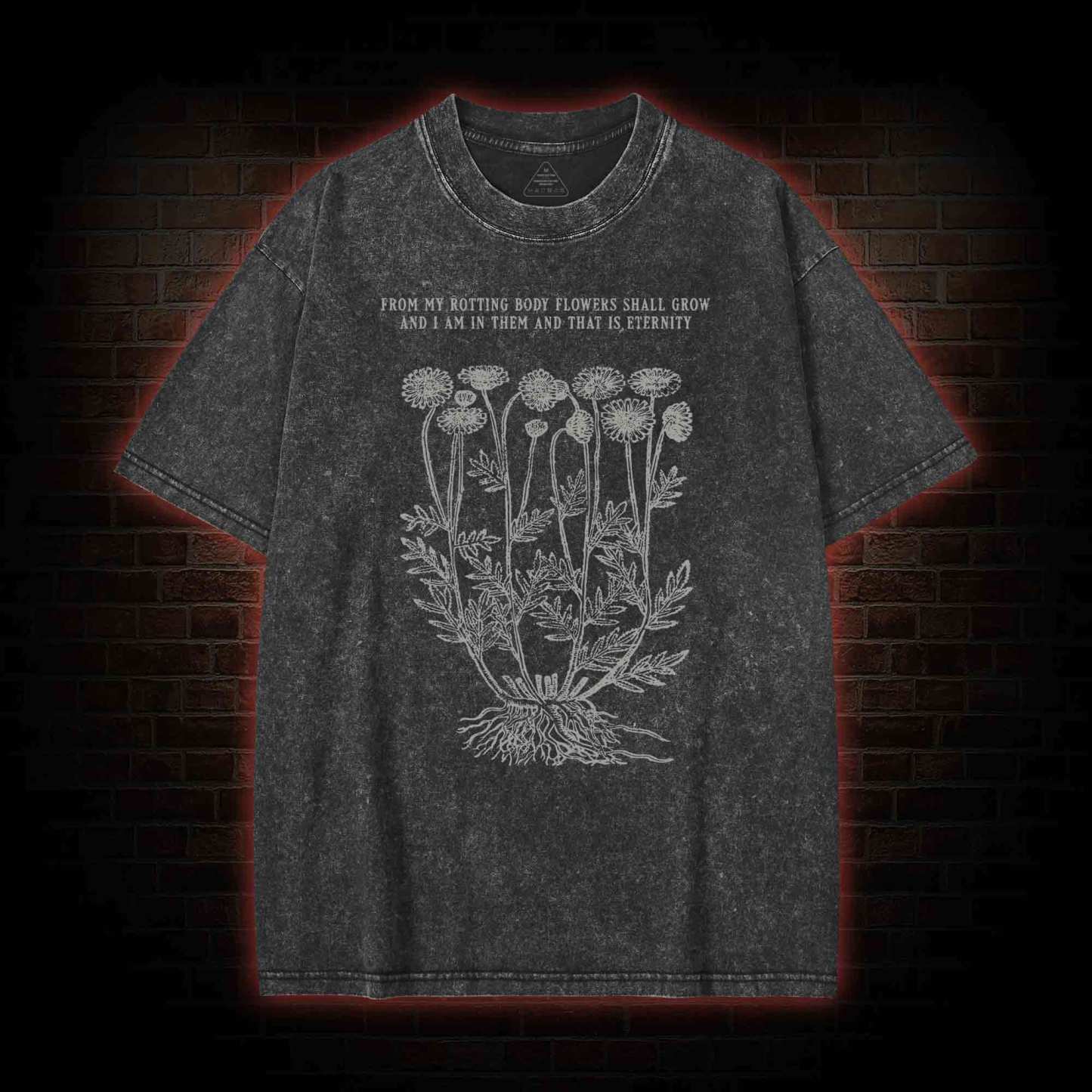 Eternity Flowers Washed T-shirt