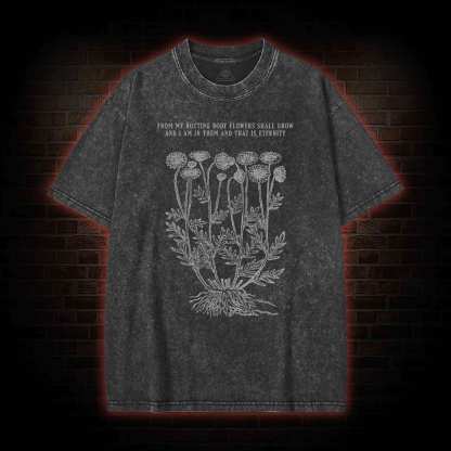 Eternity Flowers Washed T-shirt