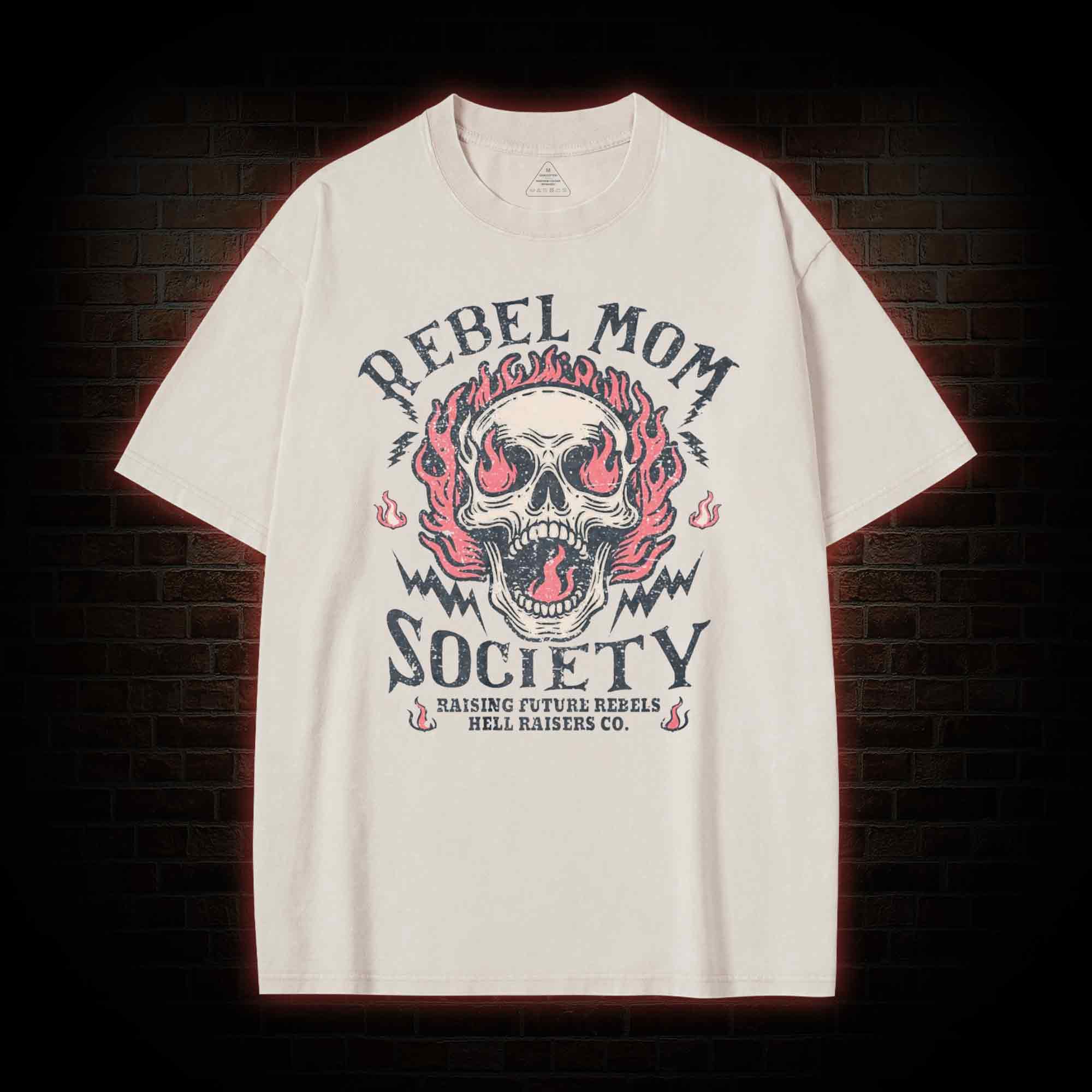 Rebel Mom Society Washed T-shirt