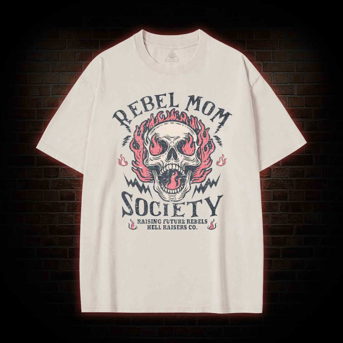 Rebel Mom Society Washed T-shirt